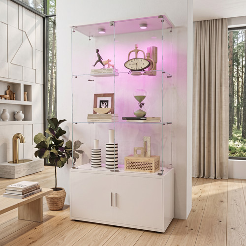 Hochschrank vitrinenschrank - hochschrank,