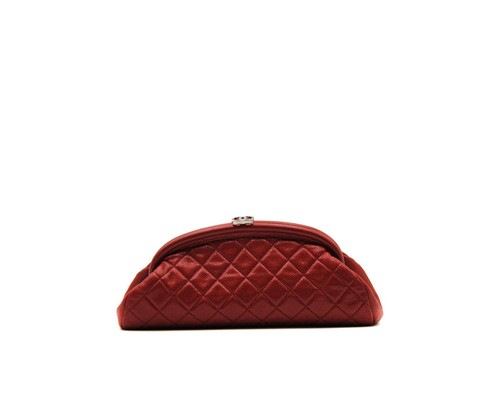 Chanel red caviar leather - caviar,