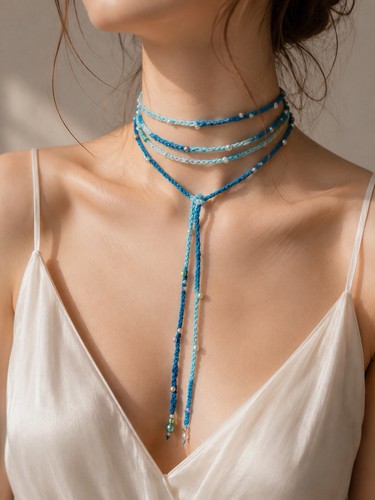 Handgefertigter boho choker - handgefertigter,