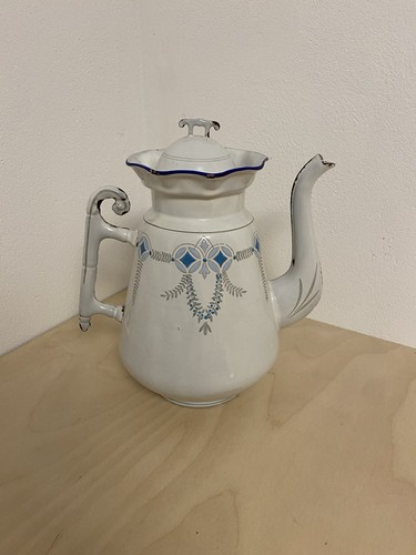 Emaille teekanne antik 1900 - teekanne,