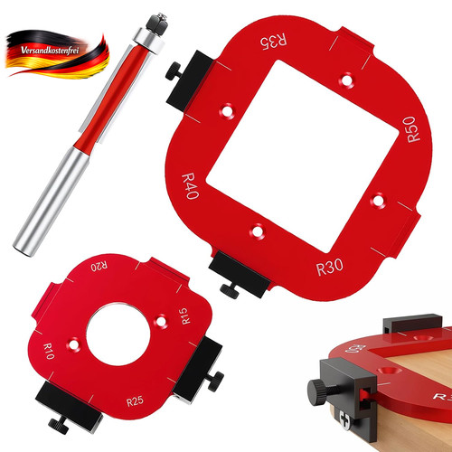 Fräs radius schablone 1 - schablone, 4-in-1