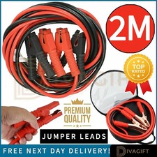 2M HEAVY DUTY JUMP LEADS 1000AMP AUTO AKKU STARTER BOOSTER KABEL JUMPER NEU