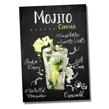 Schild Mojito Rum Cocktail