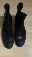 Leder Stiefel / Schuhe von Hamlet in Schwarz Gr. 46/47 ( Anlage  Lang 30cm)