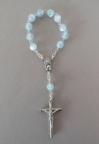 Rosenkranz hellblaue runde