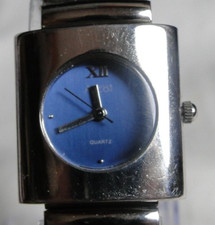 Silber/Blaue Ascot Quarz Analog Armbanduhr