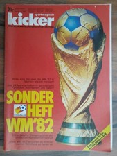 Kicker Sport-Magazin ⚽️ Sonderheft WM'82 Spanien 🇪🇸 unbeschnitten& komplett