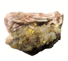 Fluorit xx  und Baryt xx  vom St. Johannes Wolkenstein  Erzgebirge Sachsen