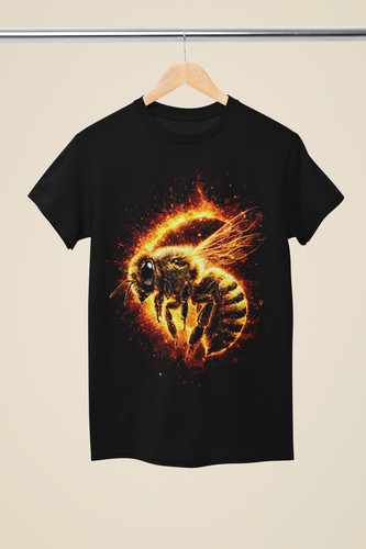 Shirt flammende honigbiene - t-shirt,