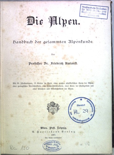 Die alpen handbuch der - -,