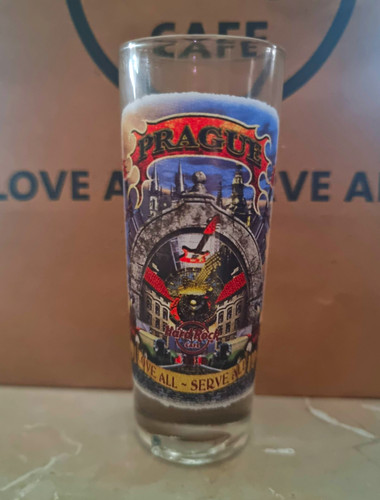 Hard rock cafe prague shotglas - rock,