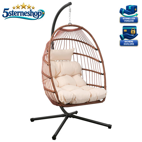 Eierhängesessel rattan mit - eierhängesessel,
