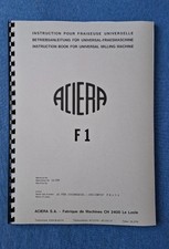 ACIERA F1 Betriebsanleitung