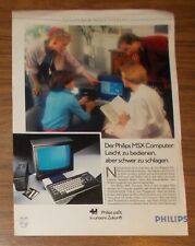Seltene Werbung PHILIPS MSX Computer - Leicht zu bedienen #1 1985
