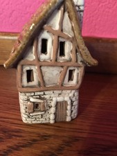 Windlicht Haus aus Steingut