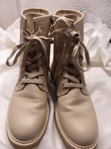 Damen stiefelette 39 beige - stiefelette, gr.
