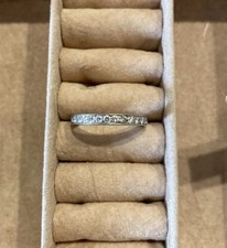 Brillant Goldring 375 Weißgold Größe 17 9K Gold