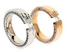 Edelstahlringe Damen Spannring