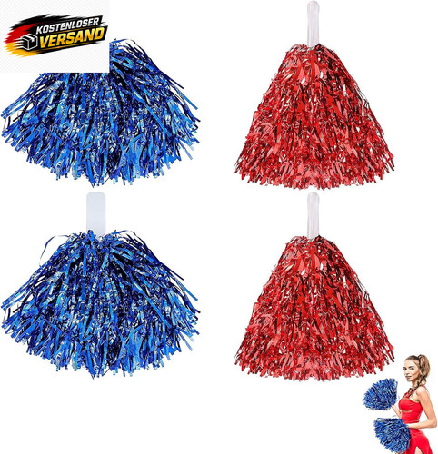 Cheerleader pompons set aus - set,