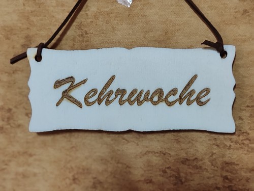 Kehrwoche klein türschild - klein,
