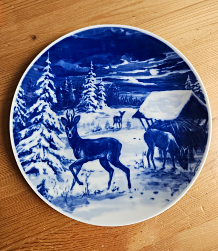 Echt kobalt porzellan - kobalt, teller