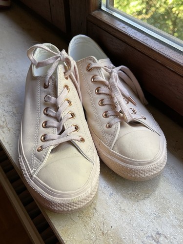 Converse leder sneaker rose - converse,