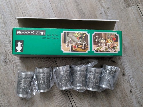 Zinnbecher der marke - der, weber