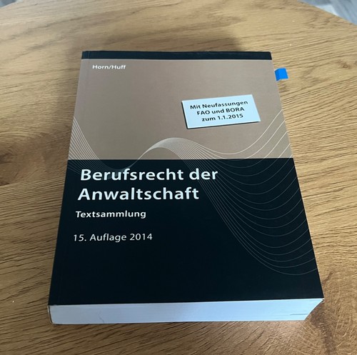 Berufsrecht der anwaltschaft - der,