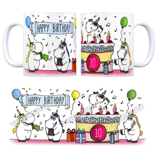 Kaffeebecher mit einhorn - kaffeebecher,