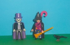 Playmobil - Dracula Vampir, Hexe und Rabe Figuren Konvolut Sammlung