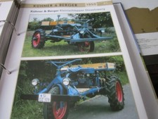 Traktor Kühner und Berger Kleinschlepper Dieselzwerg  Datenblatt  01