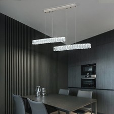 Kristall Kronleuchter LED Deckenleuchte Pendelleuchte Küche Lampe 3-Farben 34W