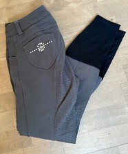 Animo Italia Damenreithose Vollbesatz grau Gr. 32