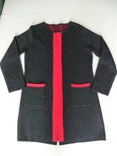 Stretch, schwarze sehr dicke und sehr warme Strickjacke, Cardigan? Gr. 42