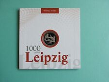 10 € Gedenkmünze "1000 Jahre Leipzig" im Folder, PP  mit pass. Marke  - Sondered