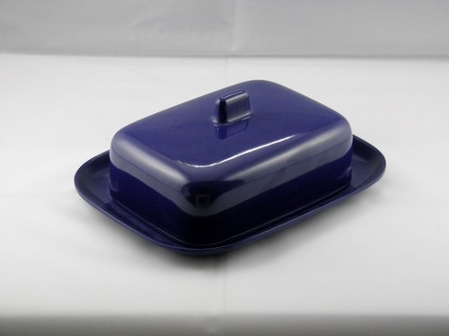 Melamin butterdose dunkelblau - melamin,