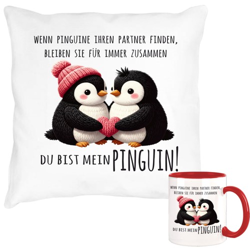 Bist mein pinguin kissen - pinguin, +