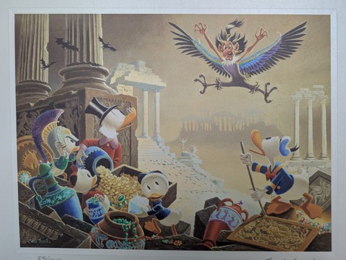 Disney carl barks lithograph - barks,