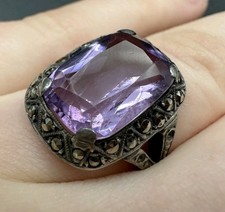 Art Deco Ring Amethyst &