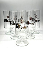 6 Bitburger Bier Glas