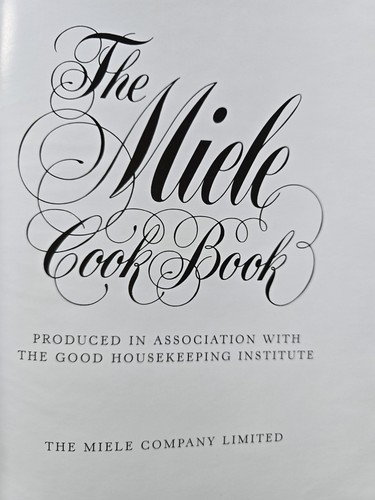 Vintage miele cook - book, good