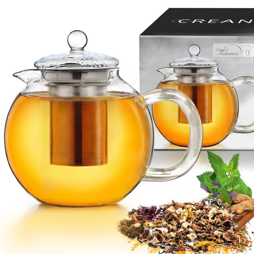 Creano teekanne aus glas - teekanne, 1,3l