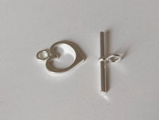 5x Knebel Verschluss Herz