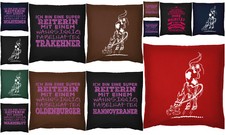 Pferde Sprüche Kissen - Deko Englisch Reiten - Dressur / Springen - Pferderassen