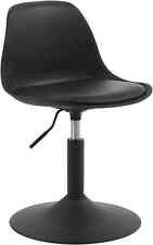 1x Barhocker Barstuhl Bistrohocker drehbar aus Kunstleder Schwarz hb304sz-1