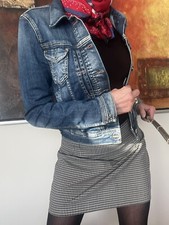 Coole sexy vintage Pepe Jeans Jacke Gr.XS blau 98%BW 2% Elasthan Top Zustand ?