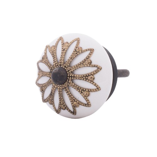 Antik design weiss messing - antik,