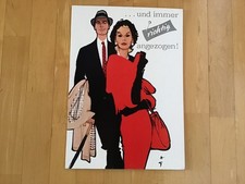 Original Vintage Aufsteller 50/60-iger Kleidung Mode Pappschild ?TOP