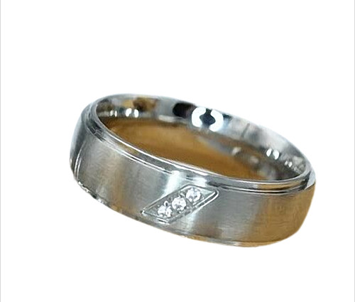 Silver trinity line - trinity, ring