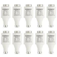 Kabelschutz Sicherungen Diazed 25A 500V gG Keramik Kupfer 10er Pack